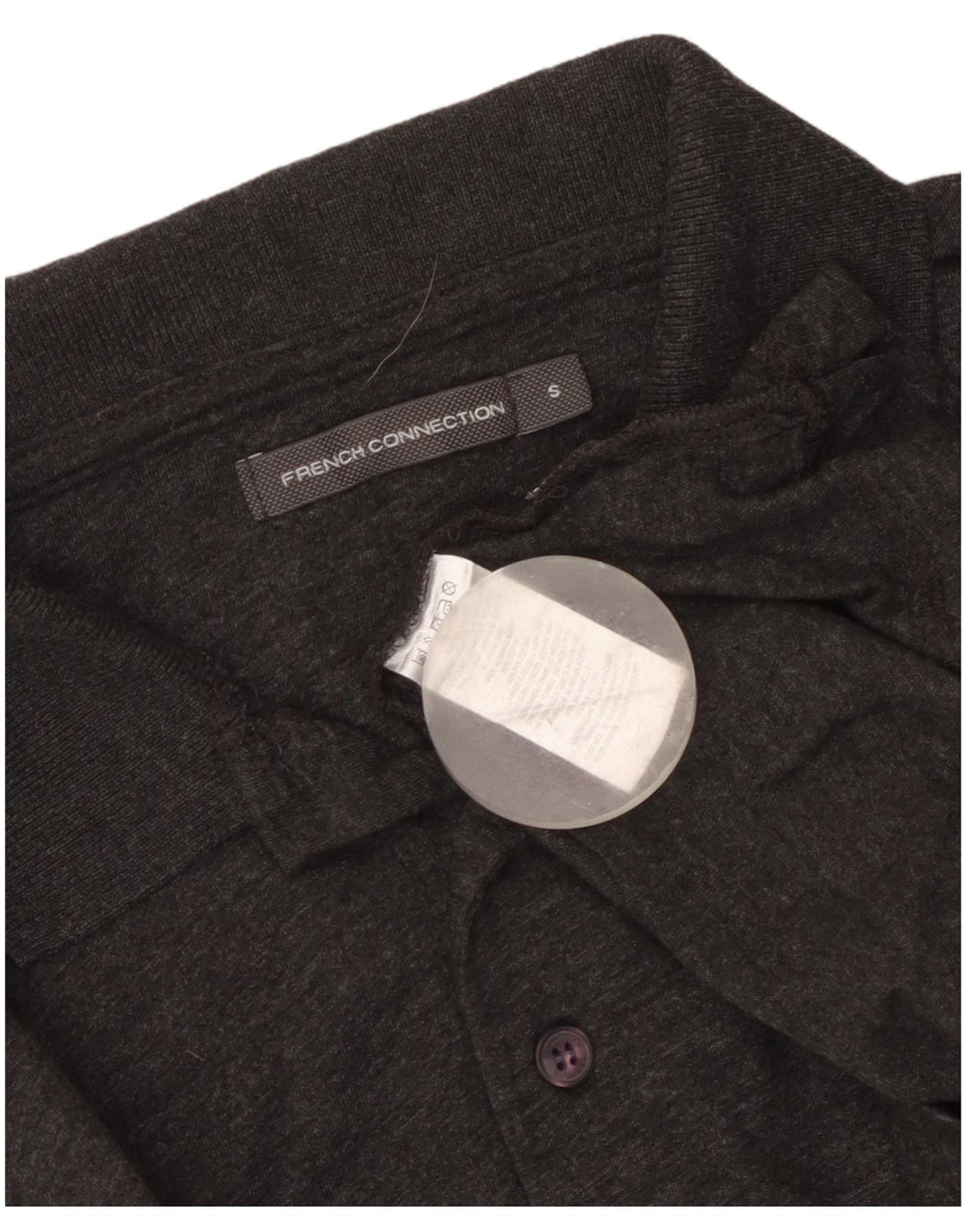 Tricou polo pentru bărbați French Connection, bumbac gri mic