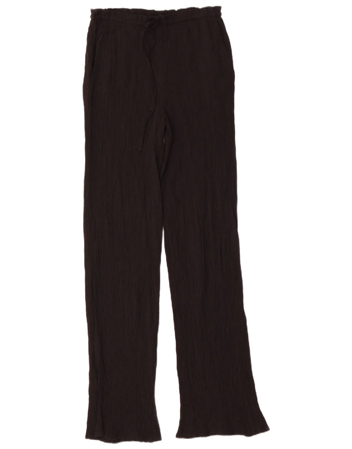 Pantaloni casual pentru femei Bootcut Zara XS W24 L32 Viscoză neagră