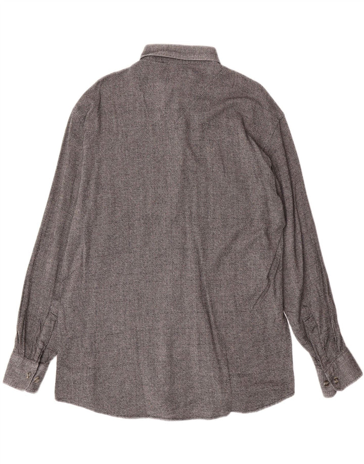 CLUB D'AMINGO Mens Shirt Size 42 Large Grey Flecked Cotton Vintage Club D'Amingo and Second-Hand Club D'Amingo from Messina Hembry 