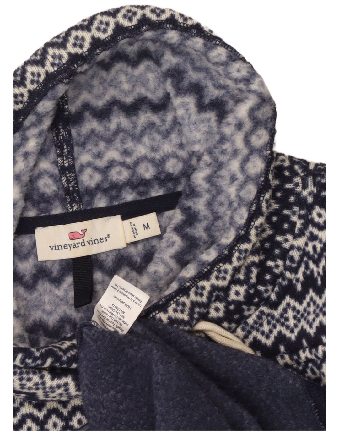 VINEYARD VINES Pulover pentru femei din Marea Britanie 14 Medium Bleumarin Fair Isle