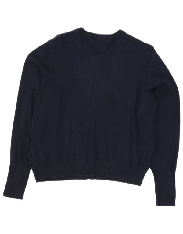 Marks & Spencer Pulover Crop Cardigan pentru Femei UK 20 2XL Bleumarin Viscoză