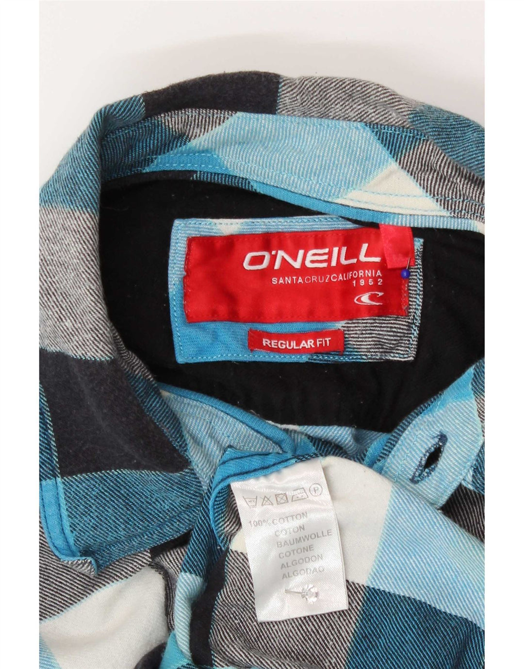 Cămașă de flanel pentru bărbați O'Neill, de culoare albastră medie, bumbac