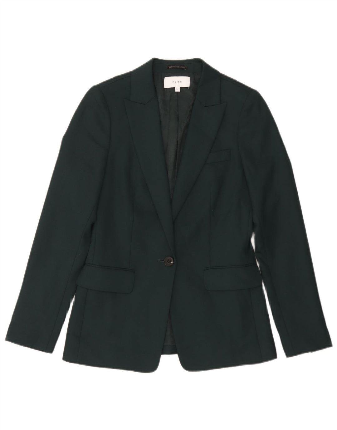 Sacou blazer pentru femei Reiss cu 1 nasture UK 8 Small Green