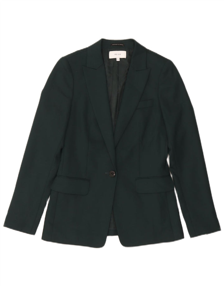 Sacou blazer pentru femei Reiss cu 1 nasture UK 8 Small Green