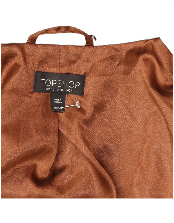 Topshop Jachetă Prințesă Femei UK 12 Medium Lână Neagră