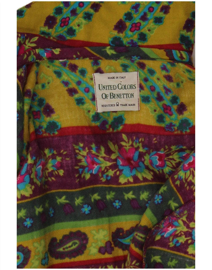 Cămașă Benetton pentru femei UK 12 Medium Multicolor Floral