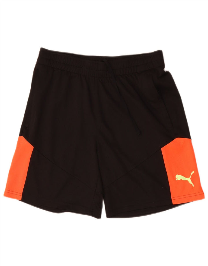Pantaloni scurți sport Puma pentru bărbați, negru mediu, poliester color bloc