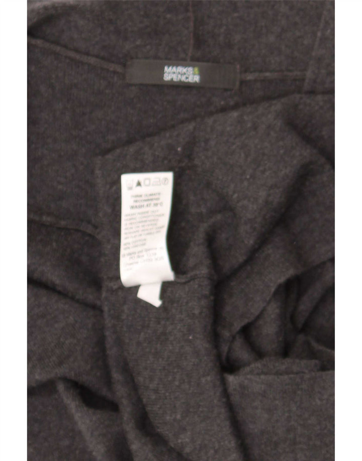 Pulover cardigan fără mâneci pentru femei Marks & Spencer UK 12 gri mediu