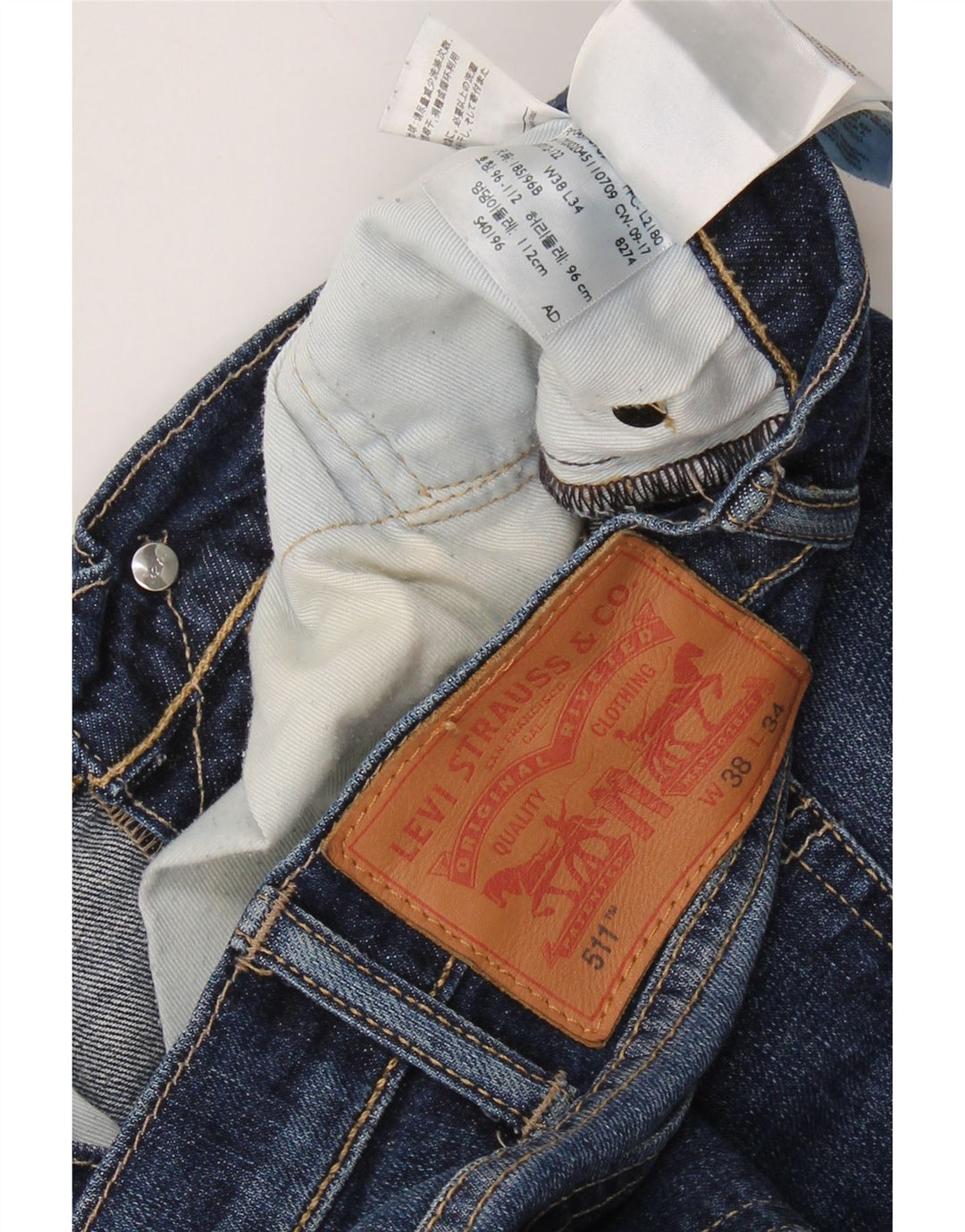 Blugi 511 Slim LEVI'S pentru bărbați W38 L34 Bumbac albastru