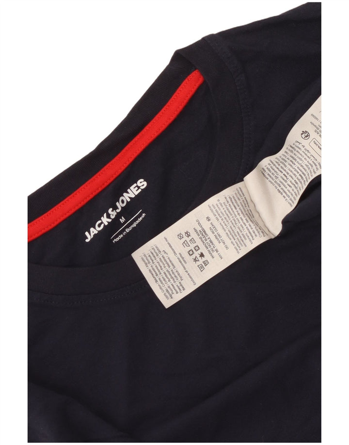 Jack & Jones Top pentru bărbați cu mânecă lungă, mediu, bleumarin, bumbac
