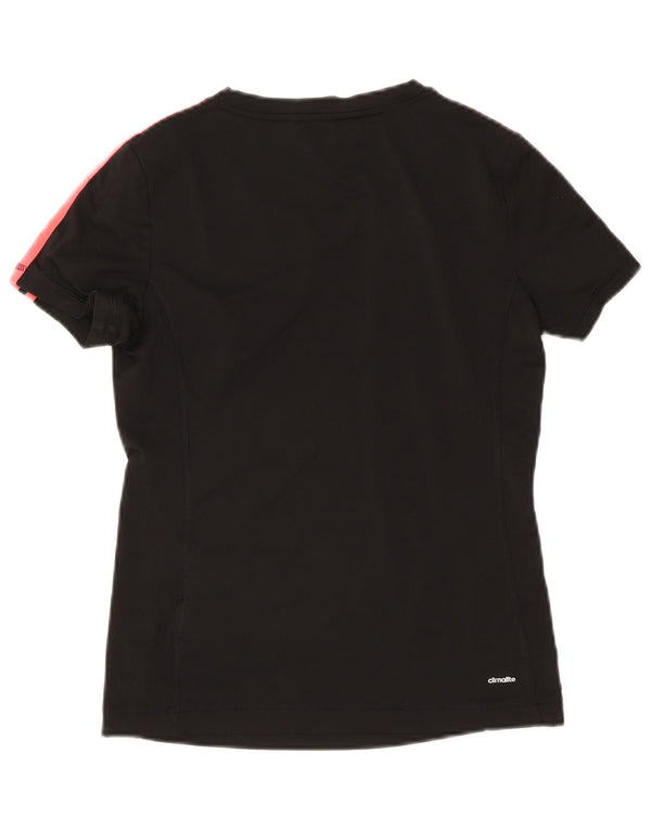 Tricou Adidas Climalite pentru femei Top UK 8/10 Small Negru Poliester