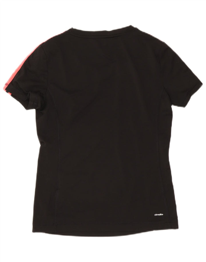 Tricou Adidas Climalite pentru femei Top UK 8/10 Small Negru Poliester