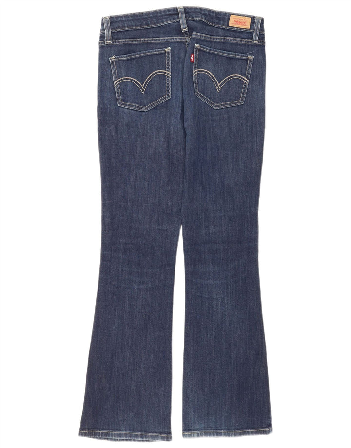 Jeans Levi's 518 Super Low Bootcut pentru femei US 7 Medium W30 L30 bleumarin