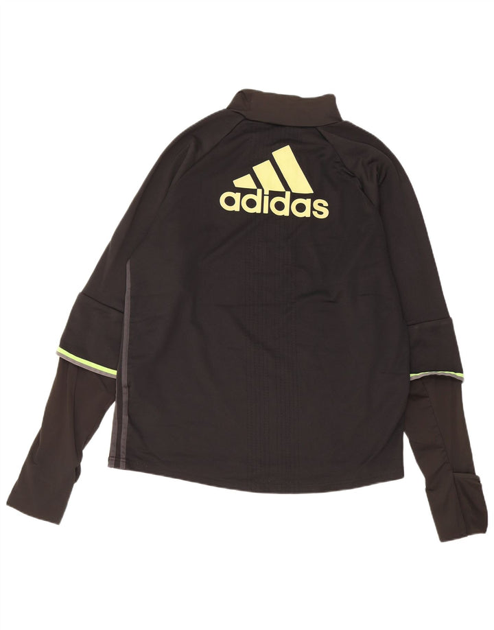 Adidas Chelsea FC Graphic Top cu mânecă lungă pentru bărbați, poliester mediu negru