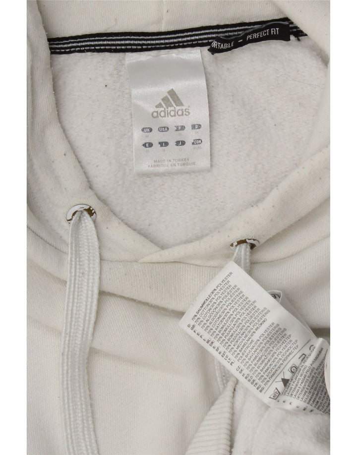 Pulover Adidas pentru bărbați, bumbac alb mediu
