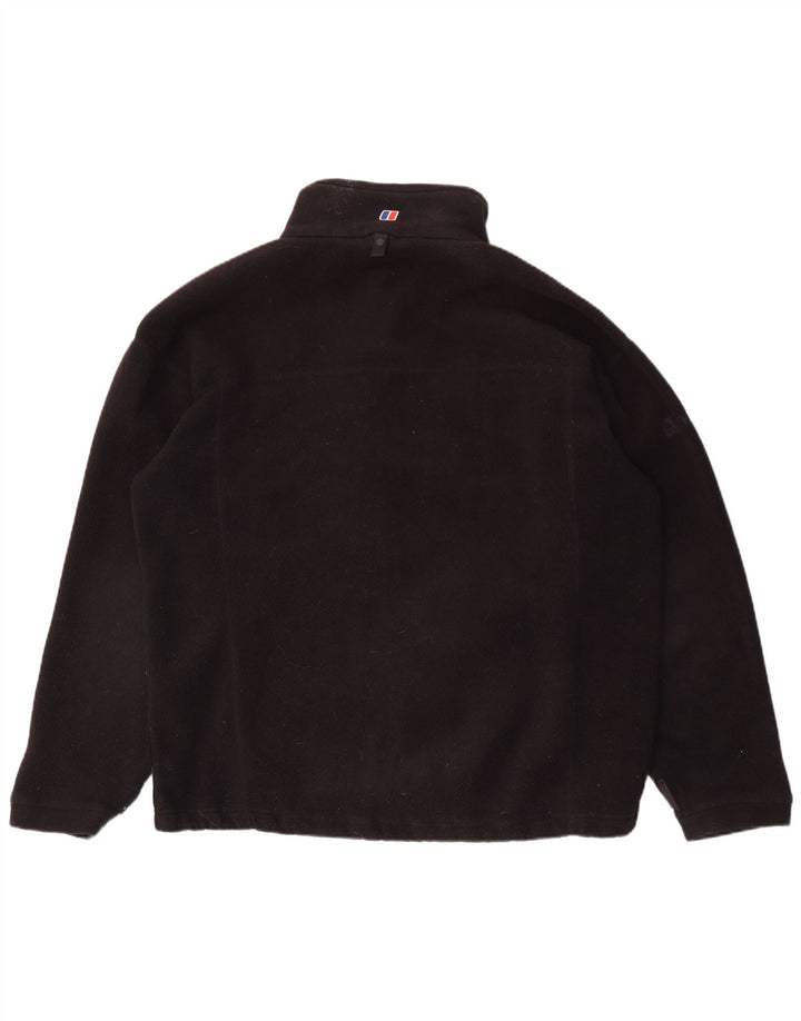 Jachetă din fleece pentru bărbați BERGHAUS, UK 42 XL, poliester negru