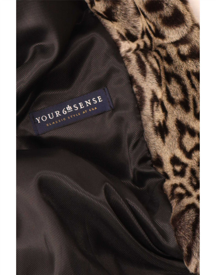 Palton C&A pentru femei YOUR SIXTH SENSE IT 44 Medium Brown Animal Print