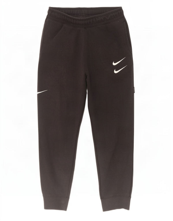 Pantaloni de trening Nike Swoosh Graphic pentru bărbați Pantaloni de jogging, bumbac mediu negru