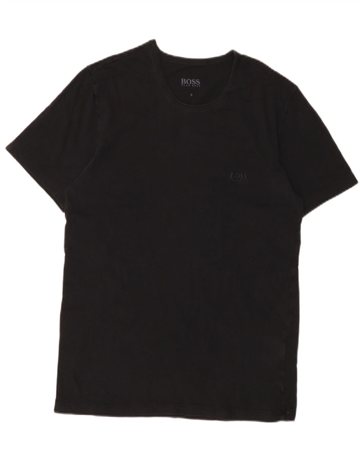Tricou pentru bărbați Hugo Boss Top mic din bumbac negru