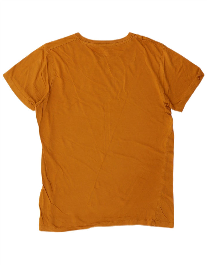JACK & JONES Tricou grafic pentru bărbați Top din bumbac galben mediu