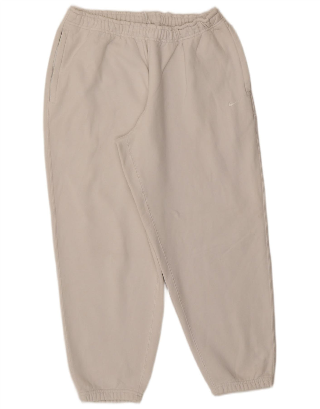 Pantaloni de trening Nike pentru bărbați Joggeri mari, alb, bumbac