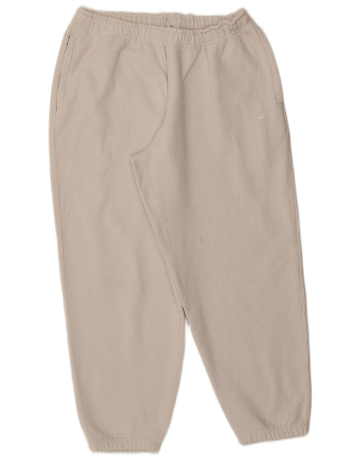 Pantaloni de trening Nike pentru bărbați Joggeri mari, alb, bumbac