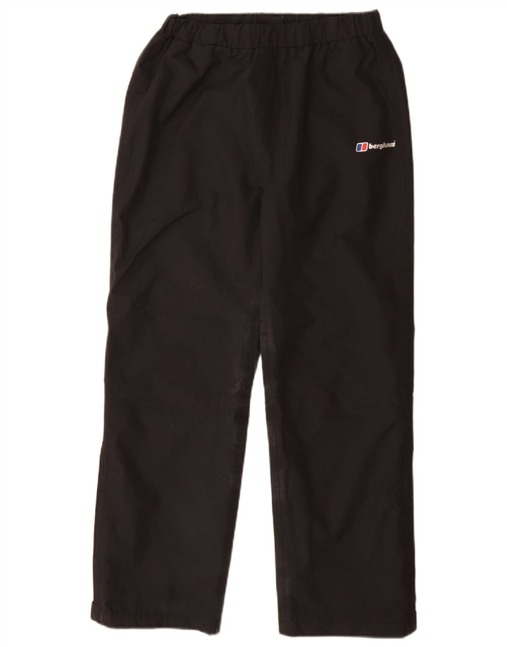 Pantaloni impermeabili pentru baieti Berghaus 11-12 ani poliester negru