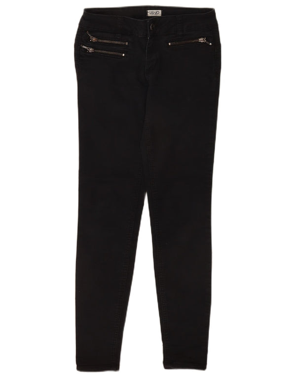 Blugi skinny pentru femei Liu Jo W26 L28 bumbac negru