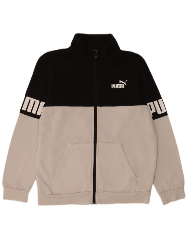 Jachetă de top pentru trening Puma pentru bărbați, negru mediu, color block, bumbac