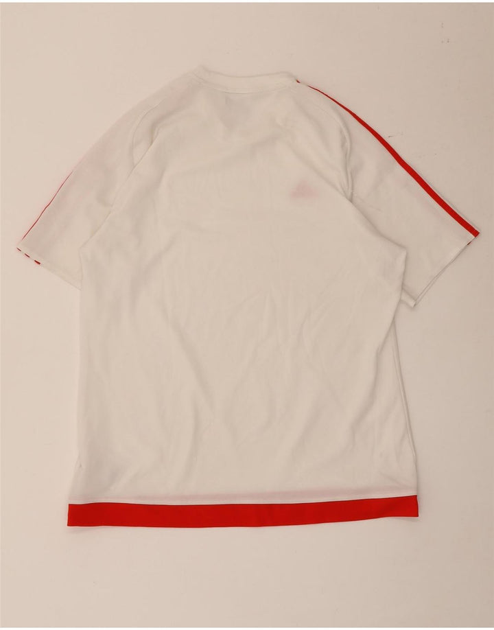 Tricou Adidas Climalite pentru bărbați Top mare, alb, poliester color bloc