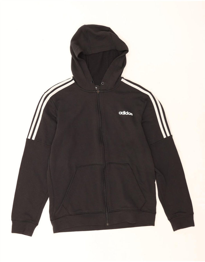 Pulover Adidas Climalite Zip pentru bărbați, poliester mediu negru