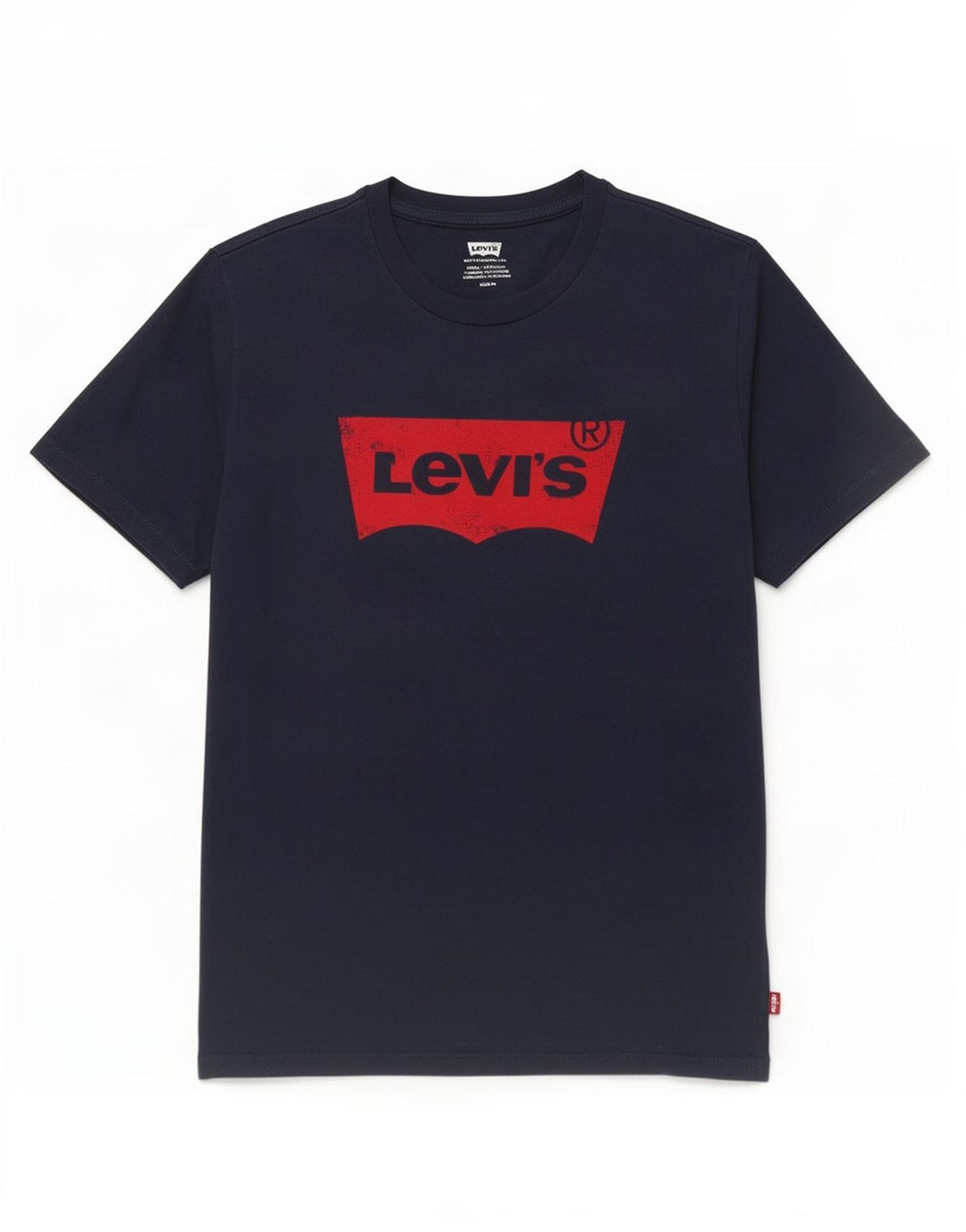 Tricou grafic pentru bărbați Levi's Top mediu din bumbac bleumarin