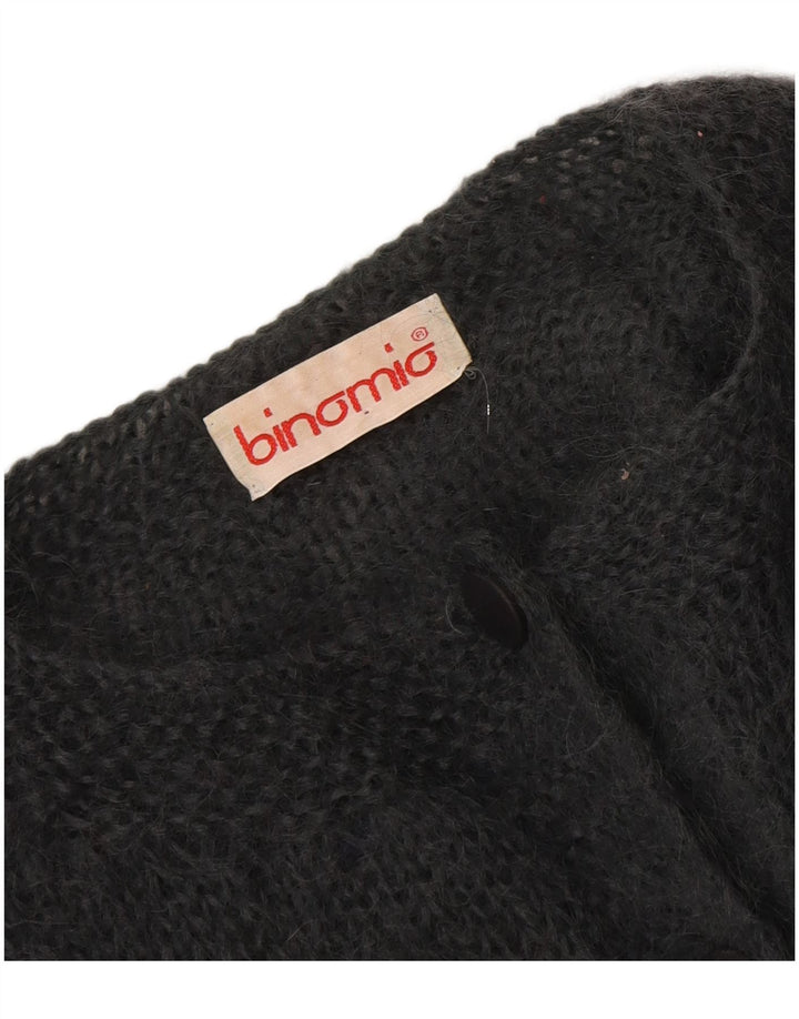 Pulover cardigan cu grafică vintage pentru femei UK 18 XL, gri, mozaic