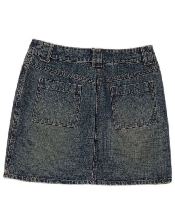 Fusta mini denim pentru femei Dorothy Perkins UK 10 Small W28 Bumbac albastru