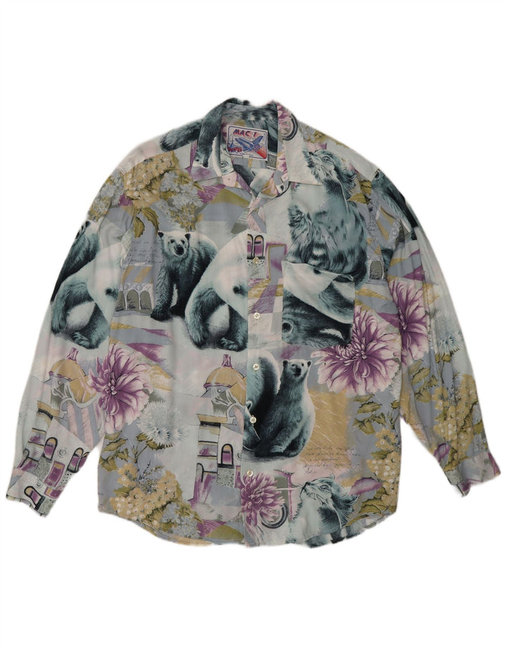 Camasă pentru bărbați de epocă Medium Multicolor Patchwork