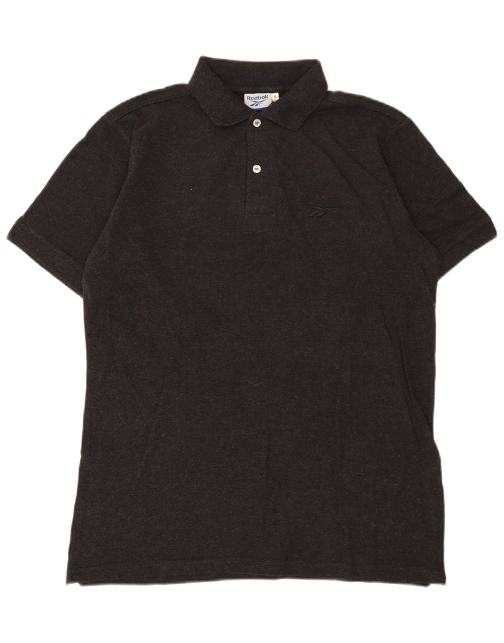 Tricou polo Reebok pentru bărbați, bumbac, gri mediu
