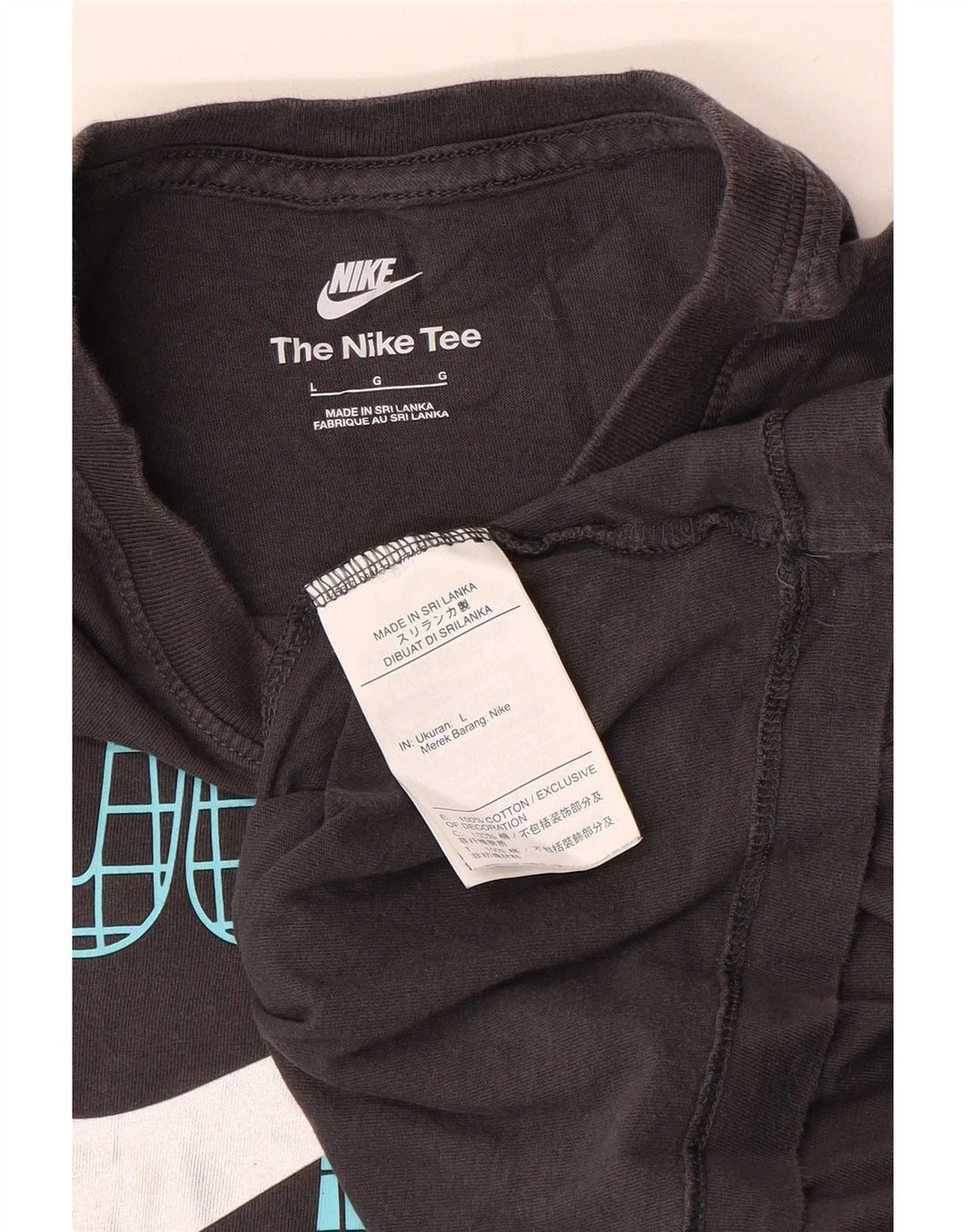 Tricou grafic Nike pentru bărbați Top mare din bumbac gri