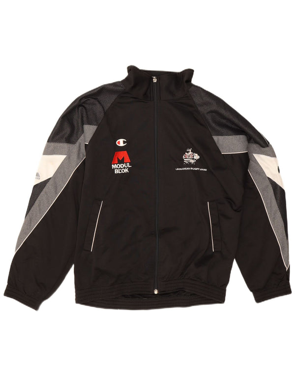 Jachetă de top pentru trening grafic pentru bărbați Champion, mediu negru, color block