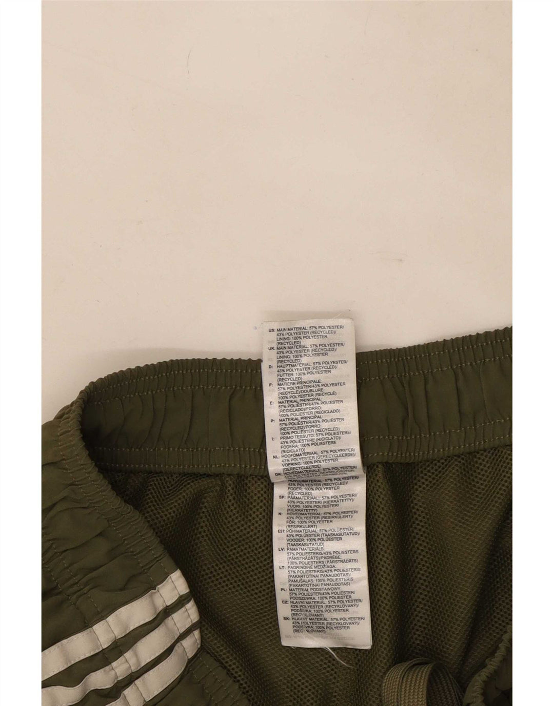 Pantaloni scurți sport Adidas pentru bărbați, mari, kaki, poliester