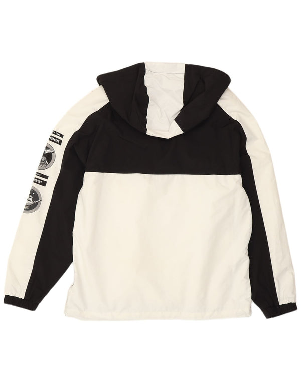 Jachetă Anorak cu grafică Nasa pentru bărbați Pull & Bear UK 38 Medium White Colorblock