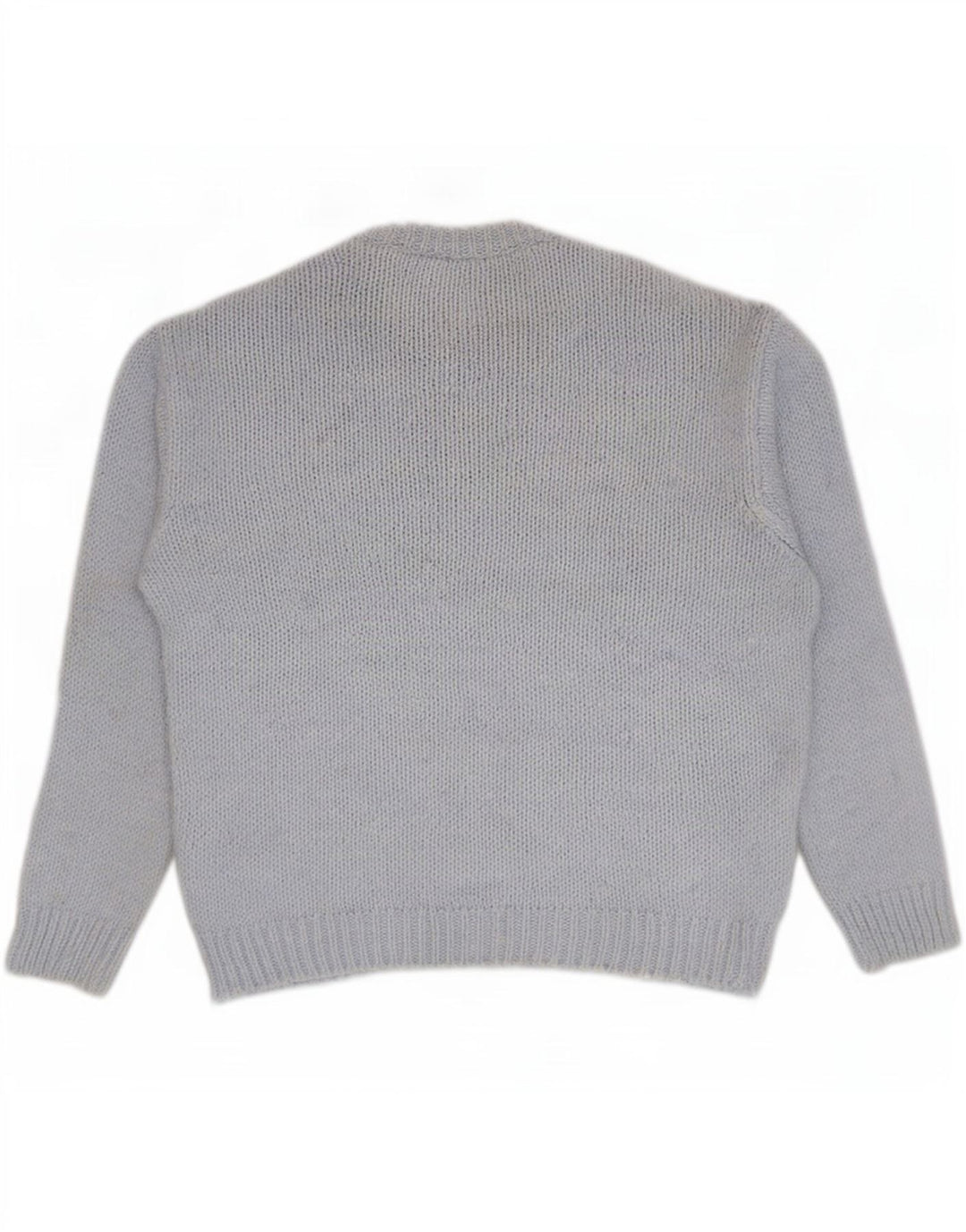Pulover pentru bărbați Zara, cu decolteu, mare, albastru, acrilic