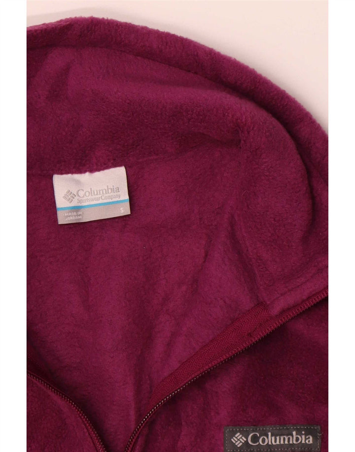 Jachetă fleece Columbia pentru femei UK 10 Small Burgundy Poliester
