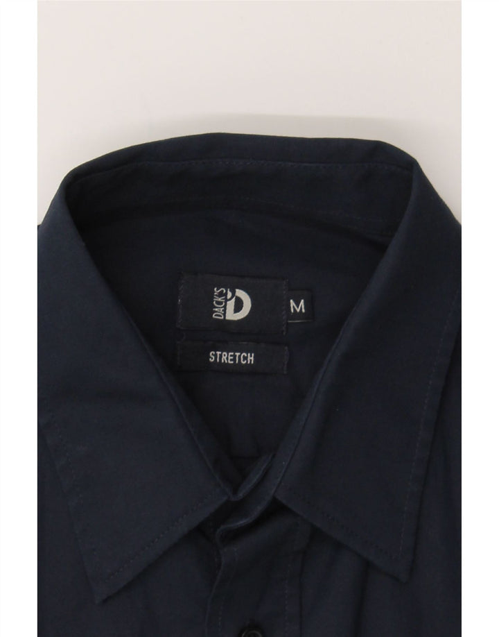 DACK'S Mens Shirt Medium Navy Blue Cotton Vintage Dack's and Second-Hand Dack's from Messina Hembry 