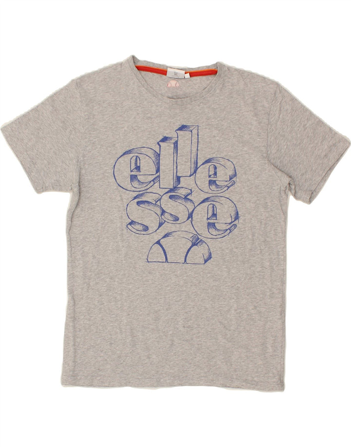 ELLESSE Womens Graphic T-Shirt Top UK 16 Large Grey Vintage Ellesse and Second-Hand Ellesse from Messina Hembry 