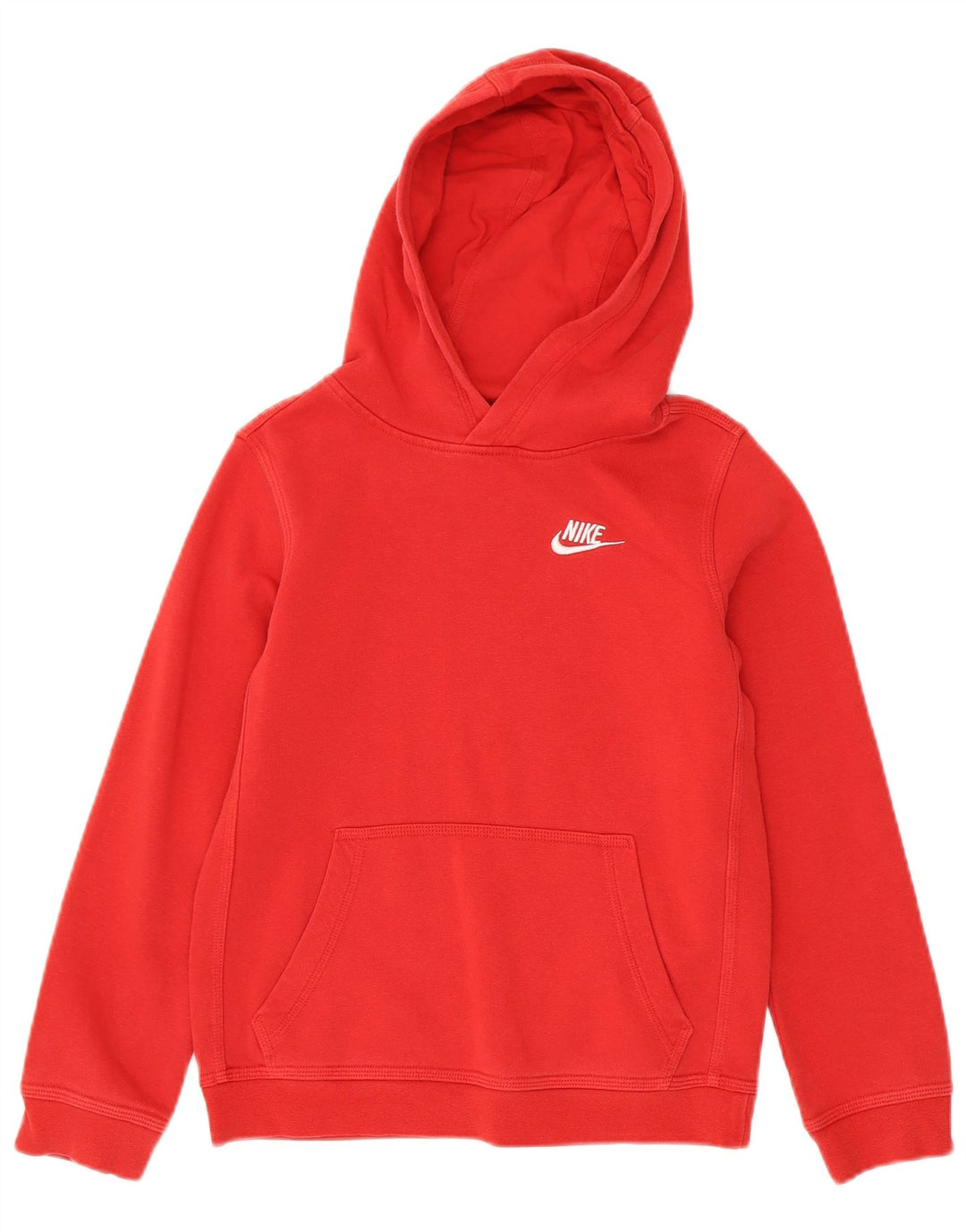 Pulover Nike pentru băieți, 10-11 ani, bumbac roșu mediu