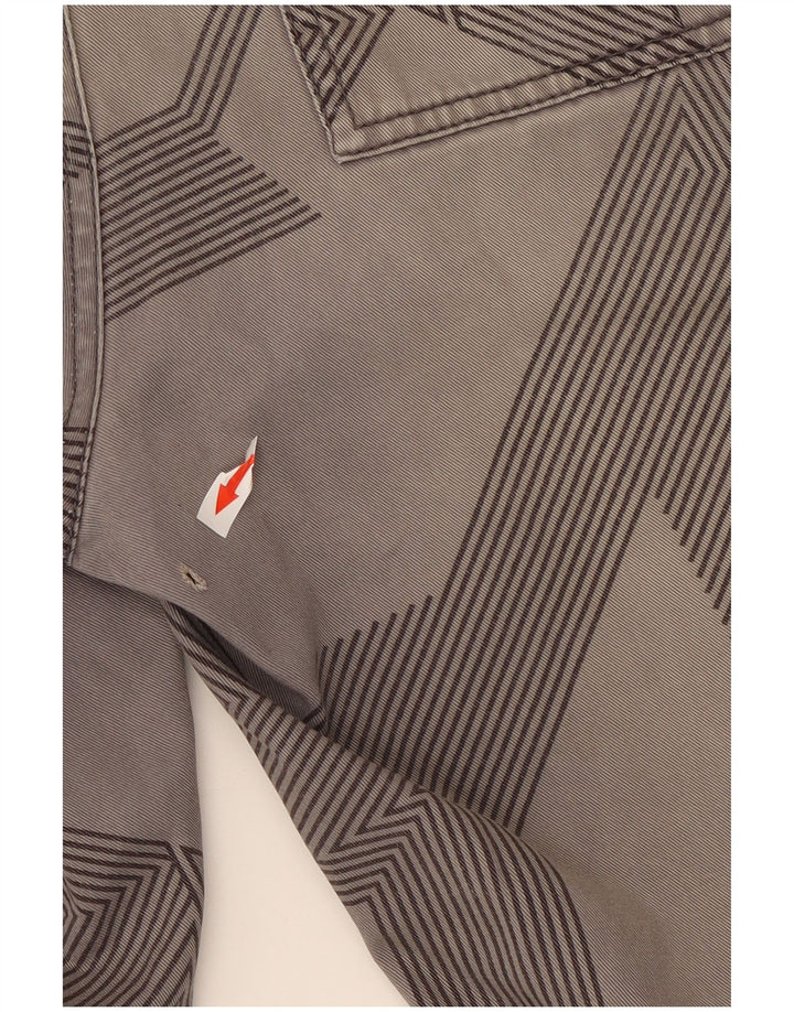 Pantaloni scurți cargo pentru bărbați Fly53 W34, bumbac geometric, gri mare
