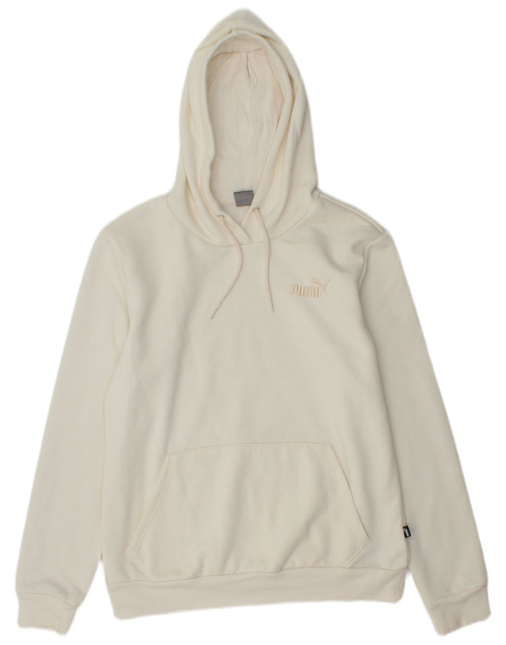Pulover Puma pentru femei, UK 14, bumbac alb mediu