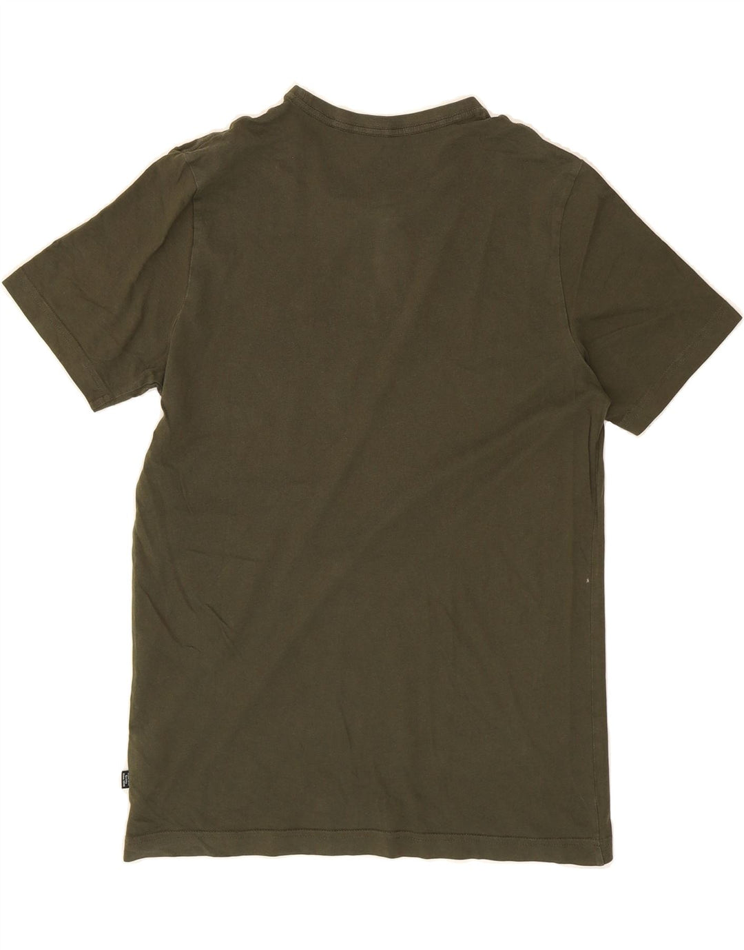 PUMA Mens Graphic T-Shirt Top Medium Khaki Cotton Vintage Puma and Second-Hand Puma from Messina Hembry 