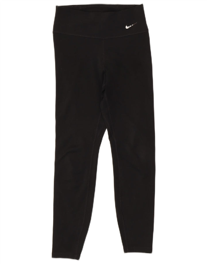 Leggings NIKE Dri Fit Graphic pentru femei UK 6 XS Negru