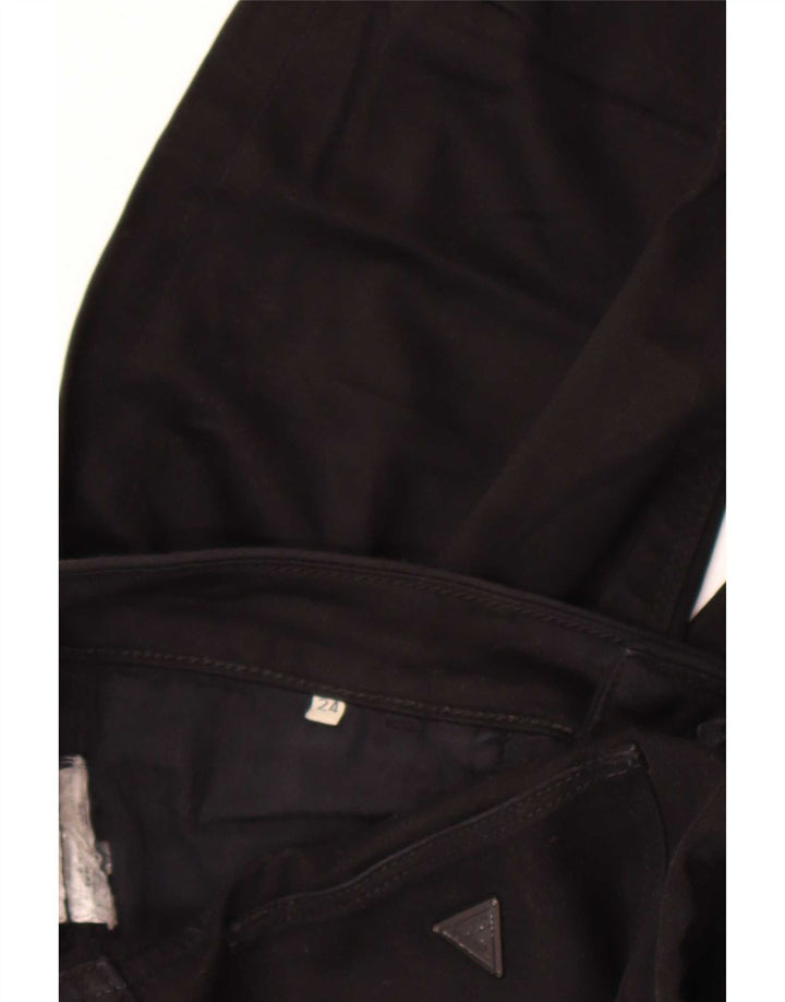Blugi Guess Super Low Skinny pentru femei W24 L27 negri